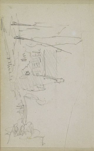 View of a building in a landscape