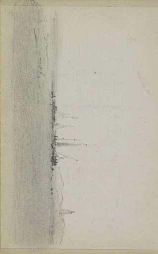 Landscape with water and sailing ships