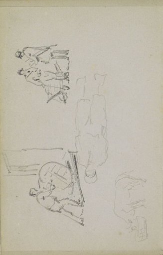 Figure studies and a cow