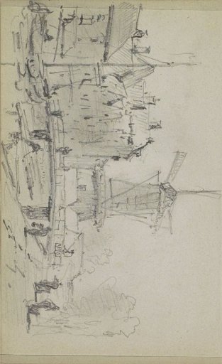 City View with a Windmill