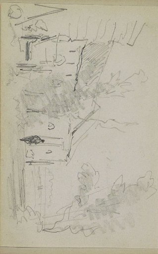 Figure in front of a building
