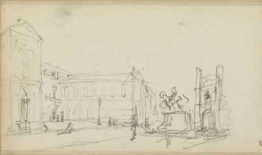 Paleis Noordeinde with the equestrian statue of William of Orange