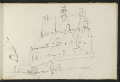 Building with stepped gables