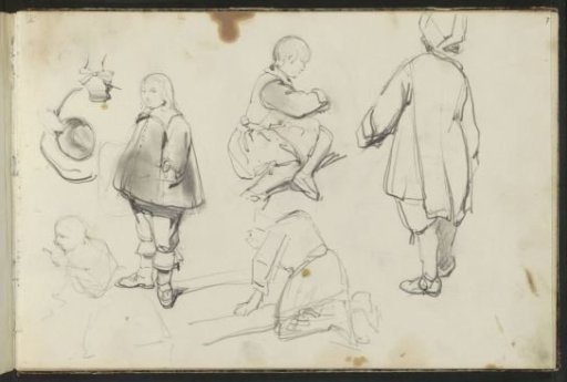 Children, including a boy in historical costume