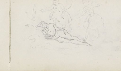 Two Women Visiting a Sleeping Boy