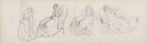 Women in various sitting positions