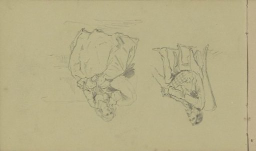 Sitting man and woman