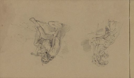 Reading woman and a violinist