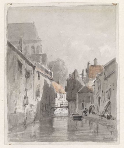 View of a canal in Gouda