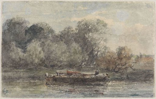 Boat with furled mast lying on shore