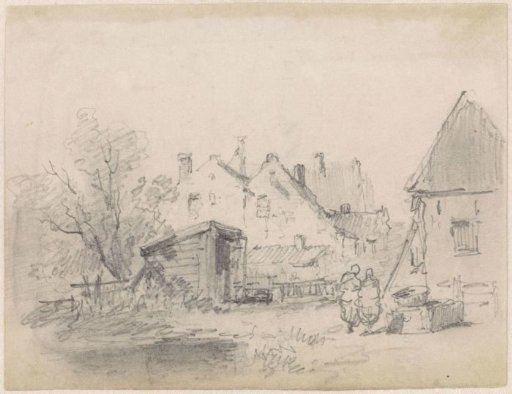 View of houses on the edge of a city