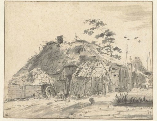 Farmhouse with Hay Mow