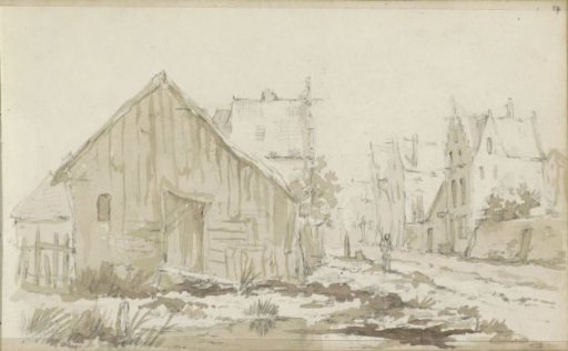 View of a village road