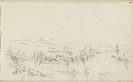 Landscape with a fisherman