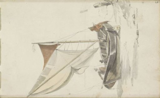 View of a Moored Sailing Ship