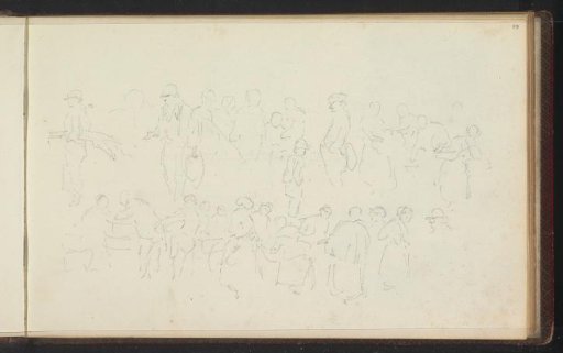 Figures in various poses