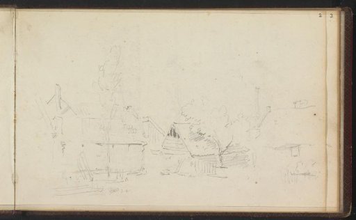 Buildings in a landscape