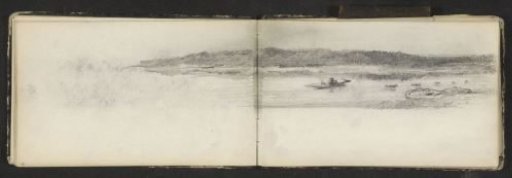 Rowing boats on a river