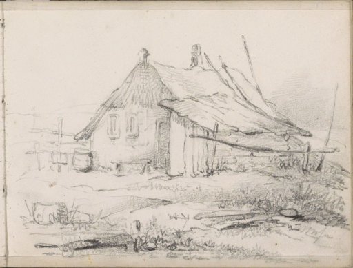 Peat hut by the water