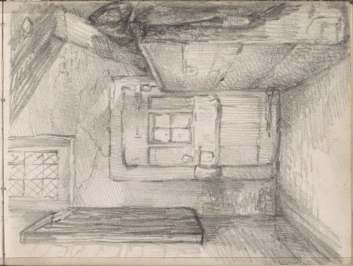 Front door of a country house, seen from the interior
