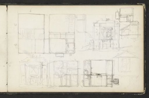 Design for the floor plan of Villa Grada