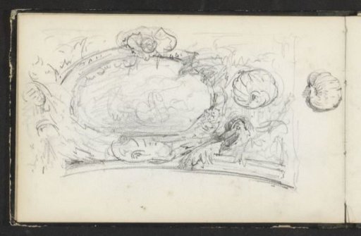 Ornamental frame around an oval