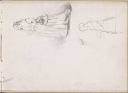 Woman in a long gown with a basket on her arm