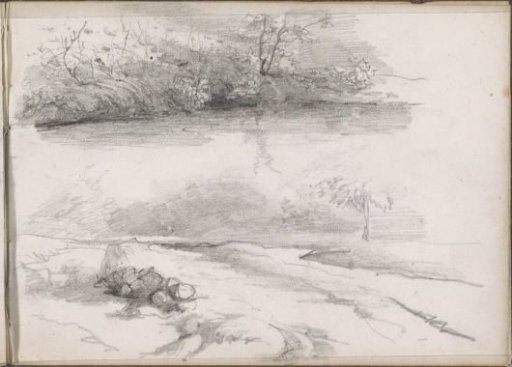 River landscape and a shore
