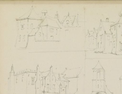 Study sheet with buildings