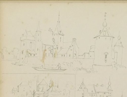 Study sheet with buildings