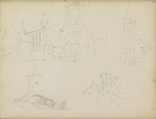 Study sheet with buildings