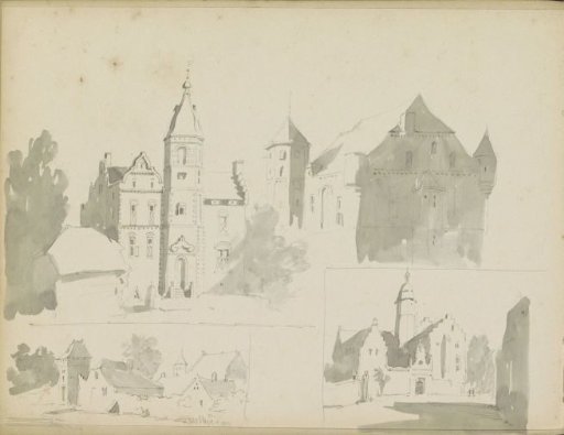 Study sheet with buildings