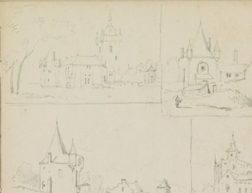 Study sheet with buildings