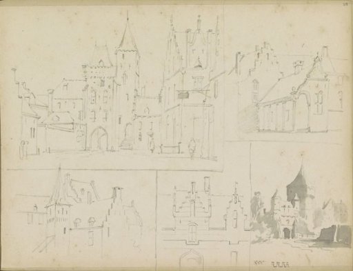 Study sheet with buildings