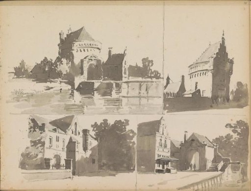 Study Sheet with Buildings