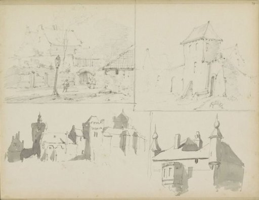 Study sheet with buildings