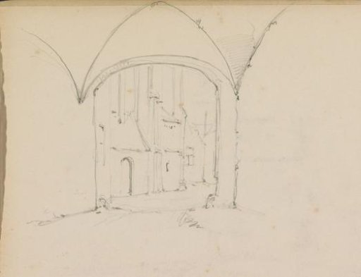 View of a building, possibly a church