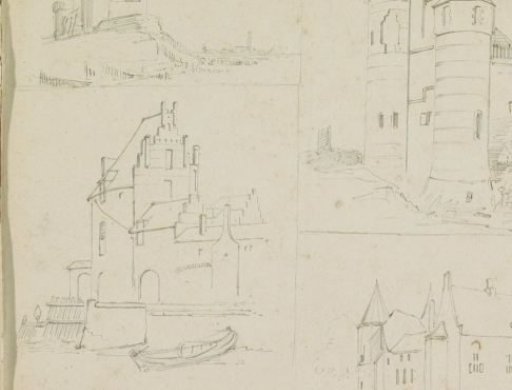Study sheet with buildings