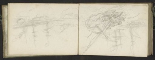 Sailing ships on a stormy sea, possibly a shipwreck