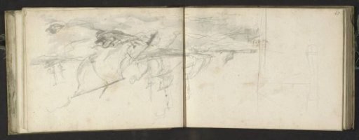 Sailing ships on a stormy sea