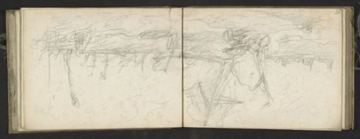 Sailing ships off a coast