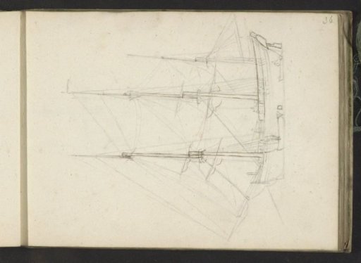Figures on a sailing ship
