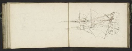Two-masted ship