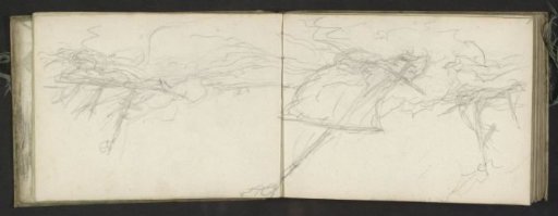 Three sailing ships on a stormy sea