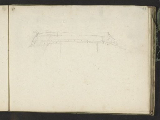 Hull of a sailing ship