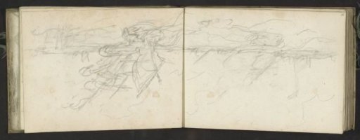 Sailing ships on a stormy sea