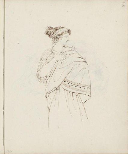 Woman in a tunic, after a classical model
