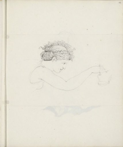 Woman with an oil lamp in her hand