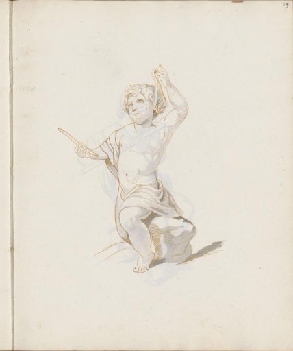 Putto with a catapult