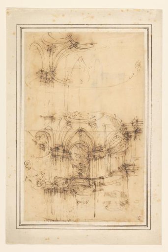 Two Design Sketches for the Hall of a Palace